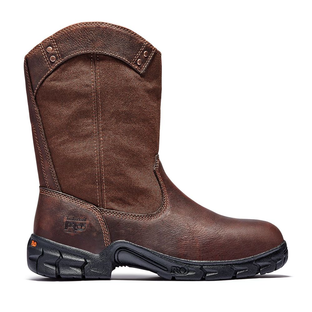 Botas Pro Timberland Hombre Pro Excave Wellington Steel Toe Marrones - Chile WKM-594670